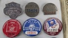 Vintage 1930 s-1950 s Minnesota Licensed Chauffeur Assorted Pinbacks Lot Of 11