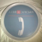 Vintage Authentic Pacific Bell Sign 24  Circle Acrylic See Description
