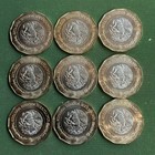 2019-2023 Mexico 9 Coins 20 Pesos 9 Different Types Bimetallic Bu