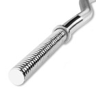 Yes4all 42 Inch Metal Weightlifting Knurled Curl Bar  Lifts Up To 480 Lb  Chrome