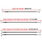 12 -14  Handlebar Cable Brake Line Kit  For Harley Electra Street Glide Abs