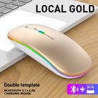 2 4ghz Wireless Optical Mouse Usb Rechargeable Rgb Cordless Mice For Pc Laptop 