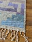 Vintage 27x25 Wool Handcrafted Native American Southwestern Rug Wall Hanging