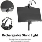 Sheet Music Stand Professional Portable Music Stand Carrying Bag Folding Black