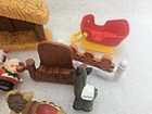 Vtg Fisher-price Little People Nativity Set Christmas Playset