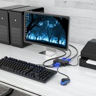 Vga Kvm Switch 2 Port Usb Vga Kvm Switch W 2 Kvm Cables   3 Usb Hubs For 2 Co   