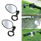 2x Bike Mirror 360   Rotatable Handlebar Mirror Bicycle Rear View Glass Mirror Us