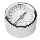 Direct Mount Low Pressure Fuel Pressure Gauge 0-15 Psi 1 8 npt Male Fitting 1 5 