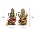 Hindu God Lord Resin Lakshmi Ganesh Ji Goddess Of Wealth Idol Figurine Statue