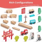 117pcs Wooden Train Tracks Lot Railway Pieces Set Play For Thomas The Train Brio