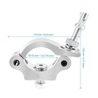 5 Pack Stage Lighting Clamps heavy Duty Aluminum Alloy Truss Clamp  O-clamp 