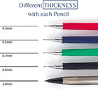 Art Mechanical Pencils Set Metal Drafting Sketching Drawing Pencil Artist Tools
