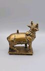 18th Century Antique Bronze Shiva Nandi Bull Statue India