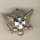 Russian Imperial Silver Sterling Badge Petrovsky Poltava Cadet Corps   1086 