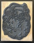 Stampendous Jolly Santa Wood Mount Rubber Stamp Christmas