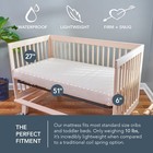Organic Crib Mattress - 2-stage Lightweight Infant   Toddler Mattress - Water   
