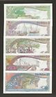 Maldives 2 5 10 20 50 Rufiyaa 1983  P-9 10 11 12a 13a  A001697 S n  Orig  Unc 