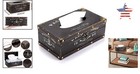Vintage Wooden Tissue Box Cover - Retro Rectangular Napkin Holder - Brown