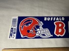 Vintage 1990 s Bumper Sticker Decal Buffalo Bills Nfl Football Helmet Logo