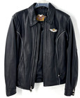 Harley Davidson 03 Vintage 100th Anniversary Motorcycle Leather Jacket Women s M