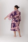 Japanese Yukata Kimono Women Colorful Sakura Cotton Short Robe Made In Japan