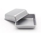 Flunyina 4 Inches Non-stick Square Cake Pans Set Of 4 Carbon Steel Cake Molds