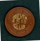 Xrare  5 00 Silver Club Las Vegas  Nevada Casino Chip