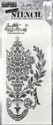 New Stampers Anonymous Tim Holtz Layering Stencil Crest Free Usa Ship