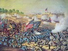 Kurz   Allison Civil War Print  Battle Of Williamsburg Hancock s Charge Virginia