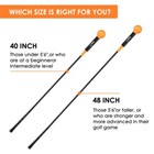 40 48   Golf Swing Trainer Aid Golf Practice Warm-up Stick Power Strenth Swing
