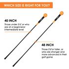 40 48inch Golf Swing Trainer Whip Tempo Power Strenth Swing Warm Up Golf Whip Us