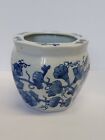 Vintage Blue And White Porcelain Chinese Planter