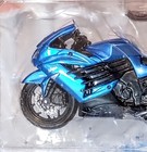 Kawasaki Ninja Blue Zx-14r Maisto 2 Wheel Diecast Sport Bike Motorcycle