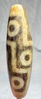 Tibetan Old Agate 9 Eye Dzi Bead  Nice Weathering  Cinnabar  Talisman   