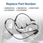 4 Pcs Front Rear Left Right Abs Wheel Speed Sensor For 2007-2017 Jeep Wrangler