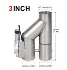 3   Electric Exhaust Dual Valve Y Pipe Kit W  Remote Switch