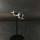 Ega Chanel Cc Logo Pearl Gold Tone Earrings 3bl0270