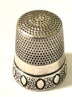 Sterling Silver Thimble Unmark Size 12 5 Grams -e524