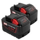 2pack 12 0ah 18v Li-ion Battery For Milwaukee M18 48-11-1860 8-11-1850