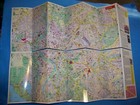 Rome Italy Vintage 1998 Map   Travel Information  Laminated  Fleximap