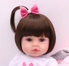 Lifelike Sweet Adorable 22  Reborn Baby Dolls Cloth Body Christmas Birthday Gift