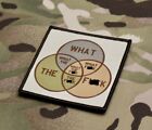 What The F  k Venn Diagram Woven Morale Patch Wtf - Hook loop - Multicam Version