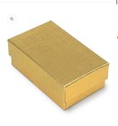 52 Gold Foil Cotton Filled  21 Sz Boxes Jewelry Gift Box 2-1 8  X 1-5 8  X 3 4 