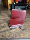 Vintage Samsonite Silhouette Hardside Luggage Set In Burgundy Red