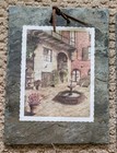 New Orleans French Quarter Roof Slate Art Print Stone Brulateur Louis Cathedral
