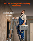 Multi-purpose Folding Ladder 7-in-1  15 5ft With Scaffolding Plank - Versatile 