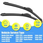    26  22  Silicone Wiper Blades Replacement For Venza 20092015 Honda Civic 4d   
