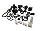 Sbc Chevy 350 400 Complete Serpentine Front Drive Kit  With A c Alt P s Lwp Blk