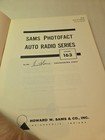 Original Sams Photofact Auto Radio Series Service Repair Manual Book Ar-163
