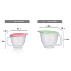 Tupperware Classic Mix-n-store Plastic Pitcher Set With Lids  2 Count 